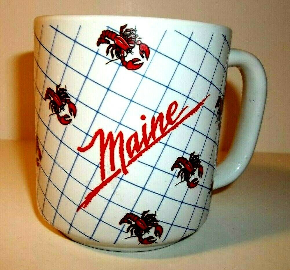 Vintage Nanco Souviner Maine Lobster Coffee Mug Travel Vacation
